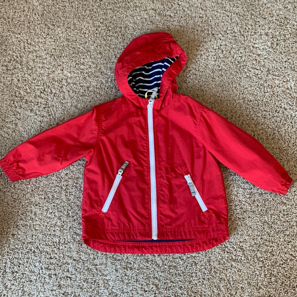Hanna Anderson size 3T red rain jacket